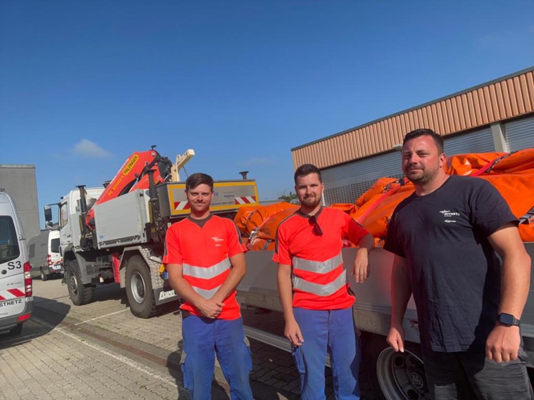 Links Marcel Böttger, Mitte Tim Hohndorf, Rechts Marcel Bonk