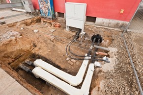 Hauseinführung_Kabelgraben Hauseinführung_Kabelgraben